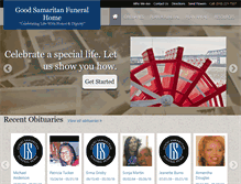 Tablet Screenshot of goodsamaritanfuneralhome.com